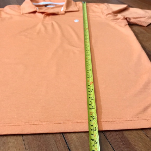 Men's Izod Golf Short Sleeve Orange Polo - Picture 5 of 8